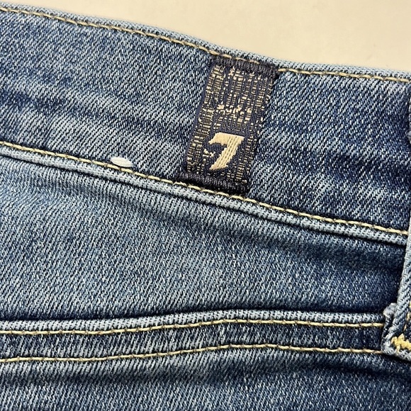 7 For All Mankind Gwenevere Mid Rise Skinny Size 25 - Picture 13 of 16